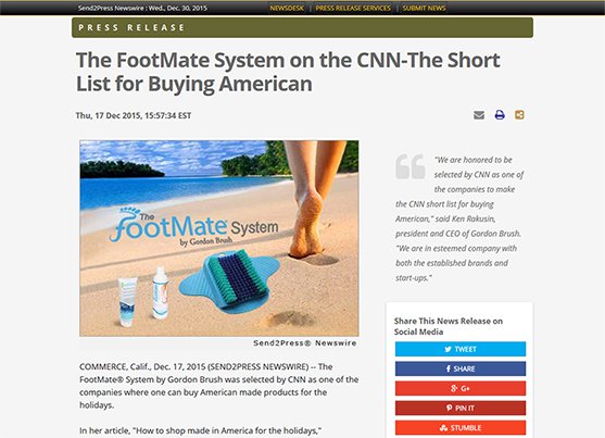 THE FOOTMATE SYSTEM on CNN