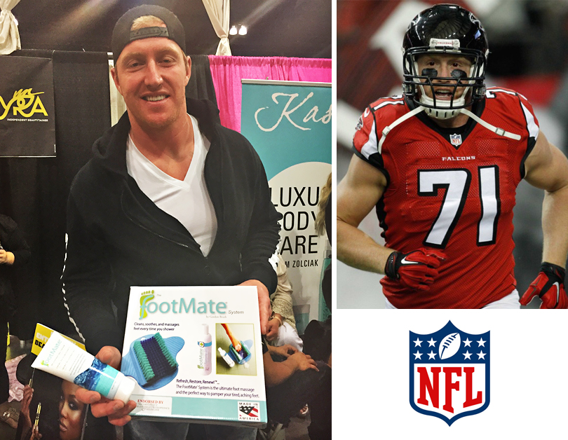 Kroy Biermann NFL linebacker with FootMate